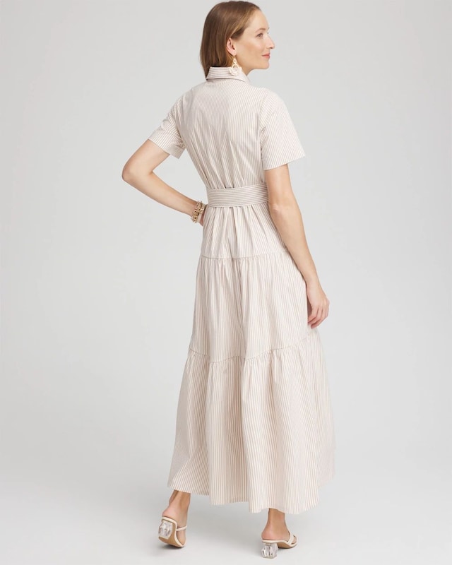 Poplin Stripe Shirt Dress - image 3